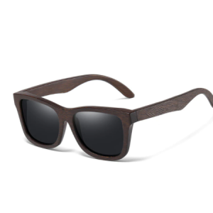 GAFAS DE MADERA/ GAFAS PARA MUJER Y HOMBRE POLARIZADO/ HAYAHIBE CAFÉ