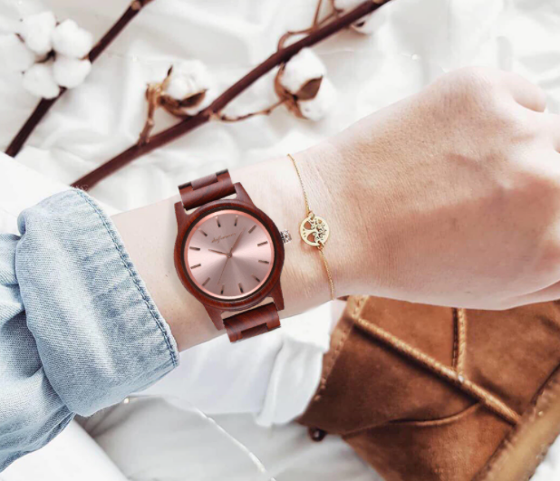 RELOJES DE MADERA/RELOJ DE MUJER/PRUNUS - Imagen 6