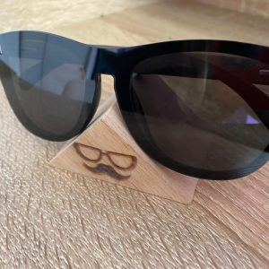 GAFAS DE MADERA / GAFAS PARA HOMBRE - MUJER POLARIZADOS/ LA DIGUE BLACK